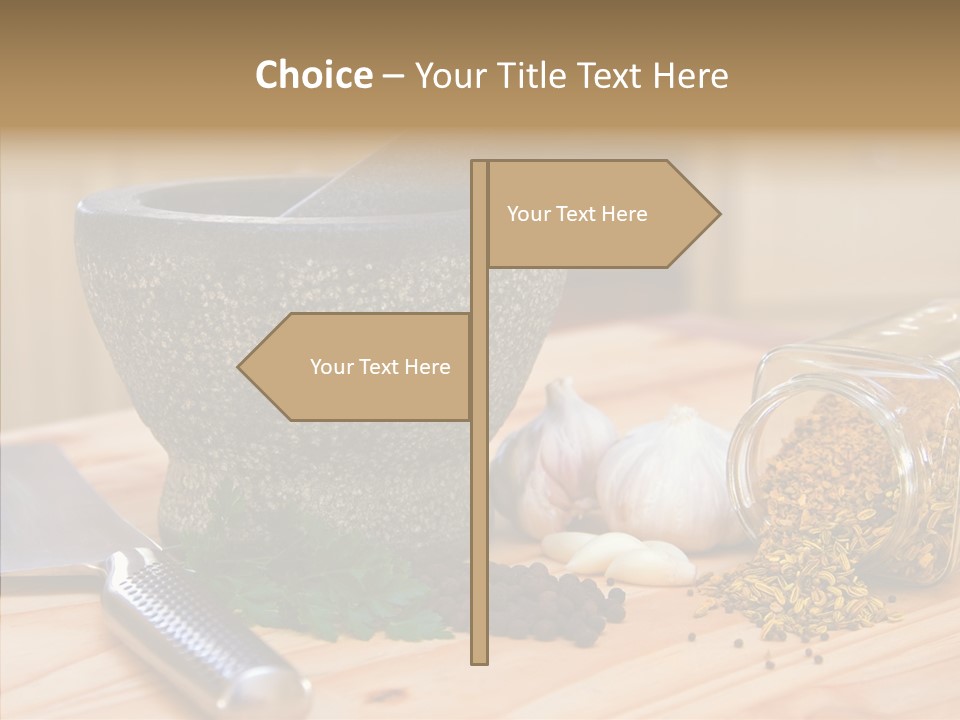 Lifestyle Basil Close Up PowerPoint Template