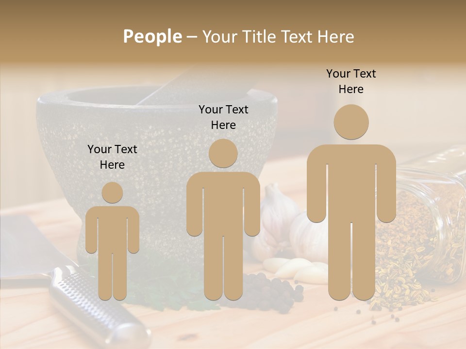 Lifestyle Basil Close Up PowerPoint Template