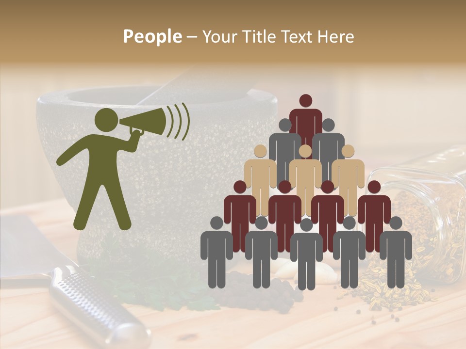 Lifestyle Basil Close Up PowerPoint Template