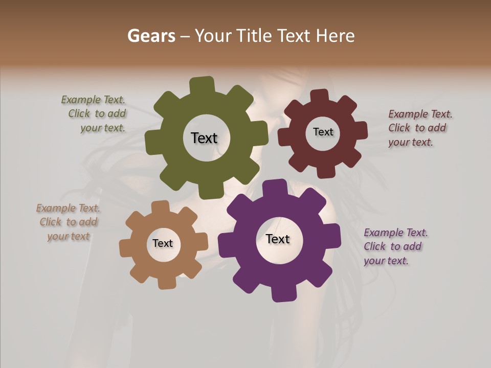 Colour Head Black PowerPoint Template