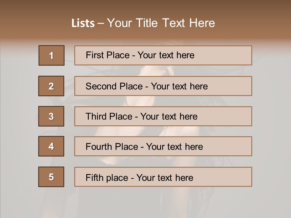 Colour Head Black PowerPoint Template