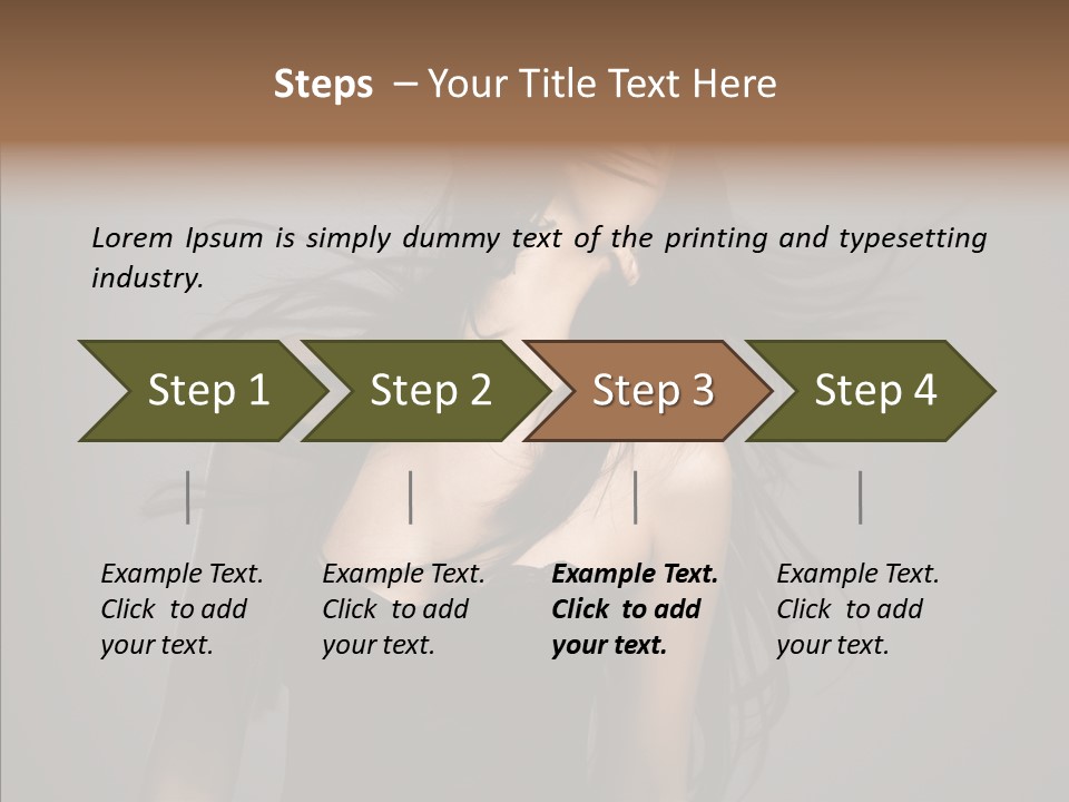 Colour Head Black PowerPoint Template