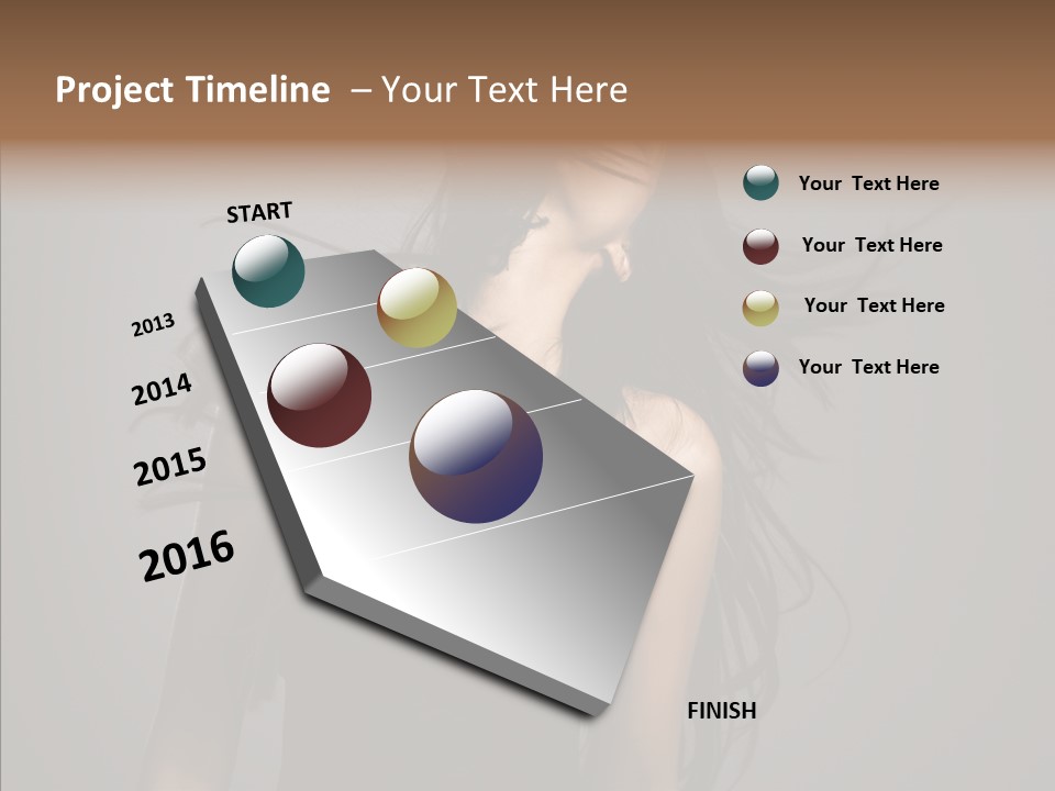 Colour Head Black PowerPoint Template