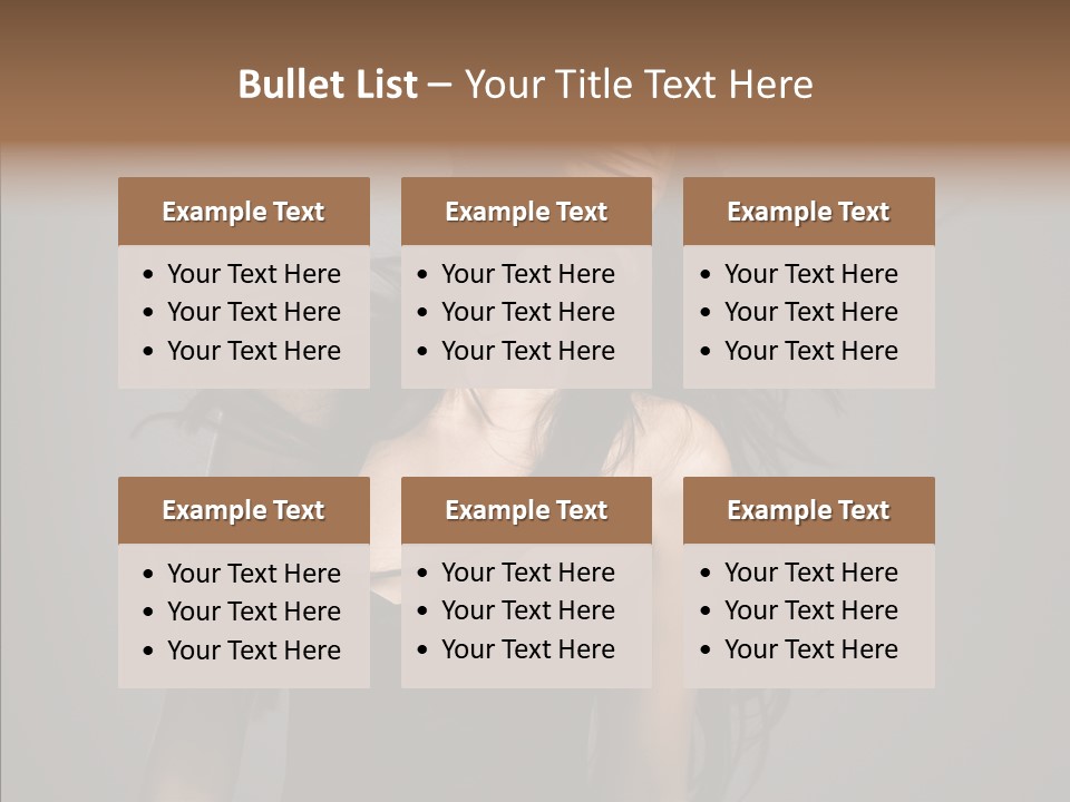 Colour Head Black PowerPoint Template