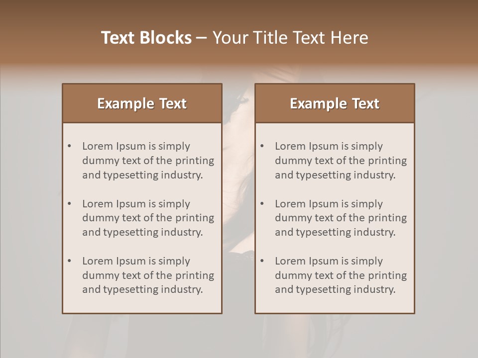 Colour Head Black PowerPoint Template