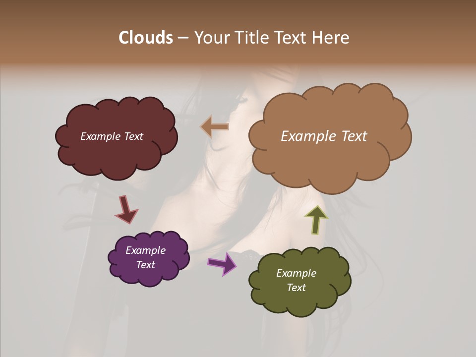 Colour Head Black PowerPoint Template