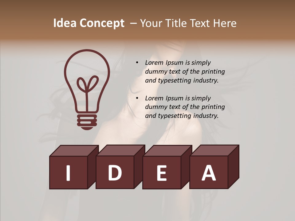 Colour Head Black PowerPoint Template