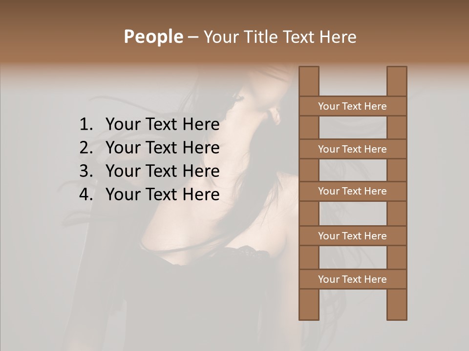 Colour Head Black PowerPoint Template