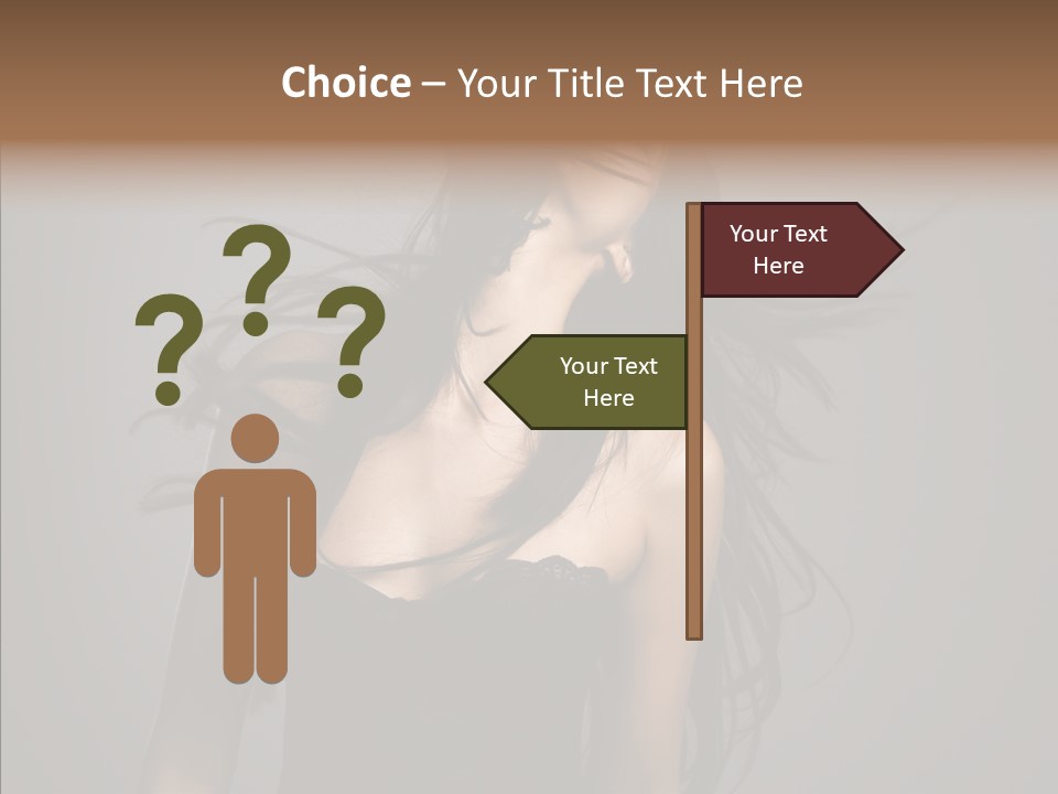 Colour Head Black PowerPoint Template
