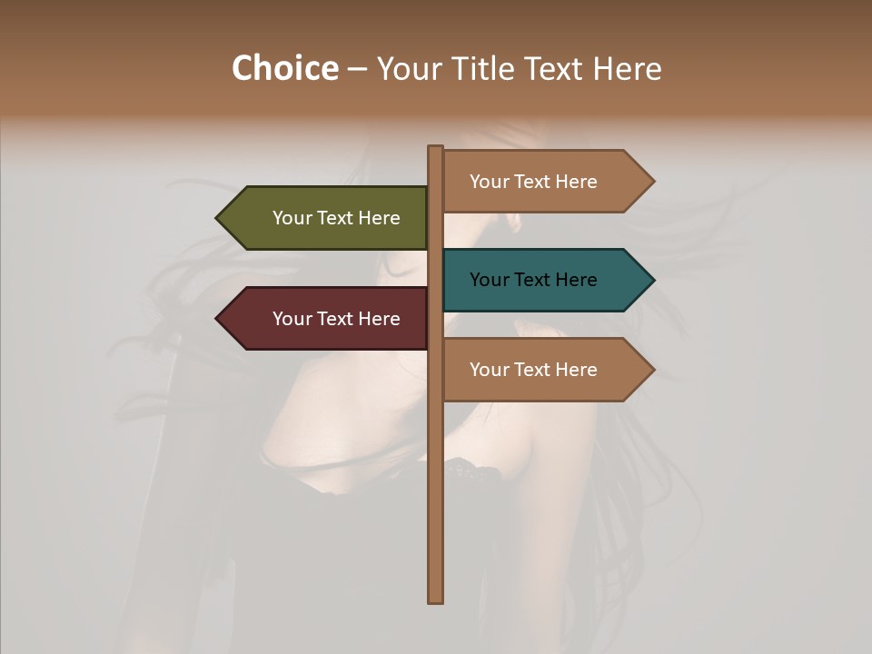 Colour Head Black PowerPoint Template