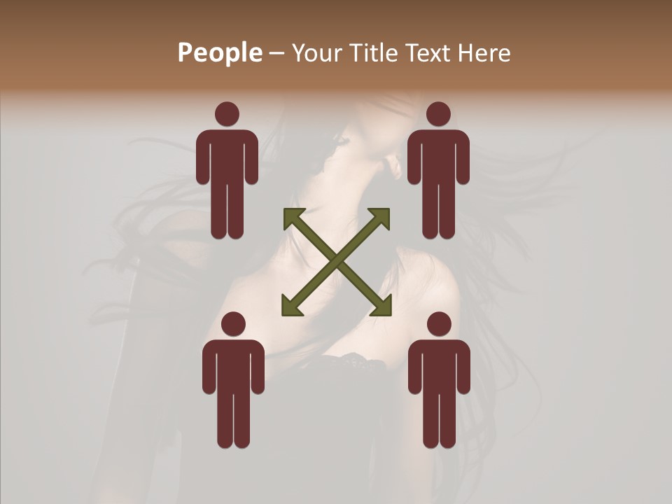 Colour Head Black PowerPoint Template