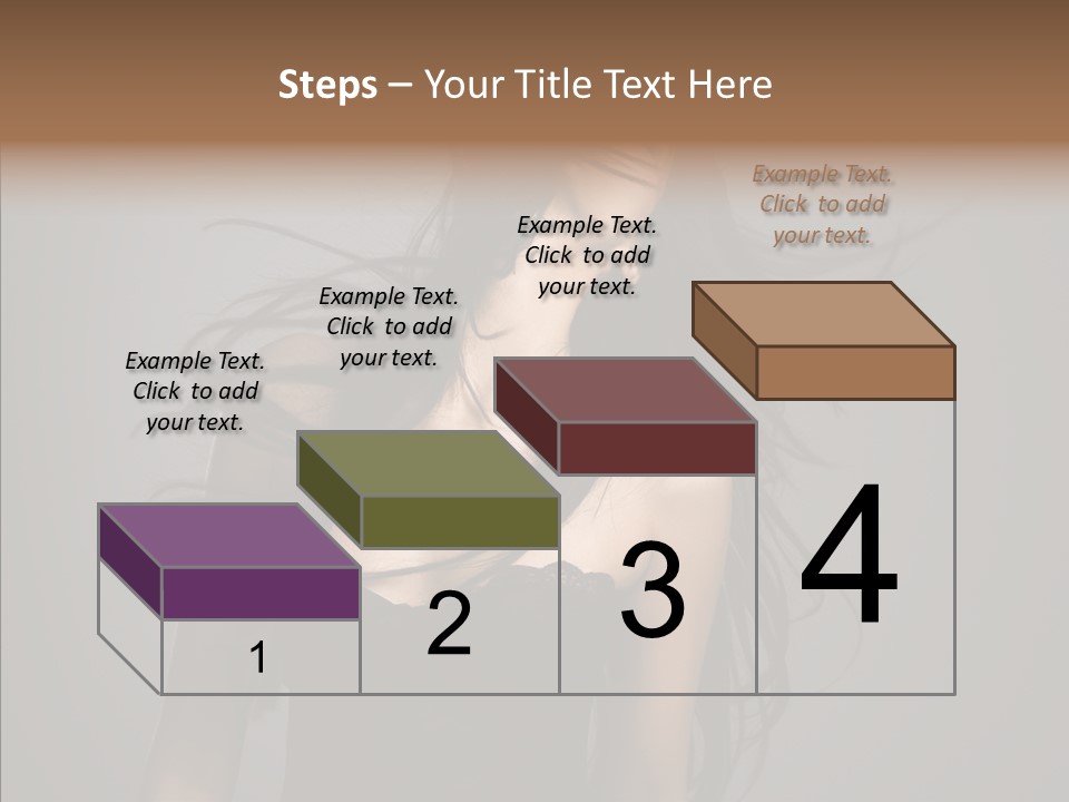 Colour Head Black PowerPoint Template