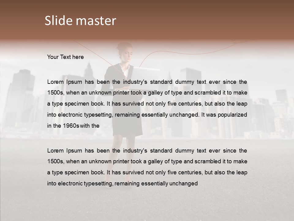 Computer Concept Connection PowerPoint Template
