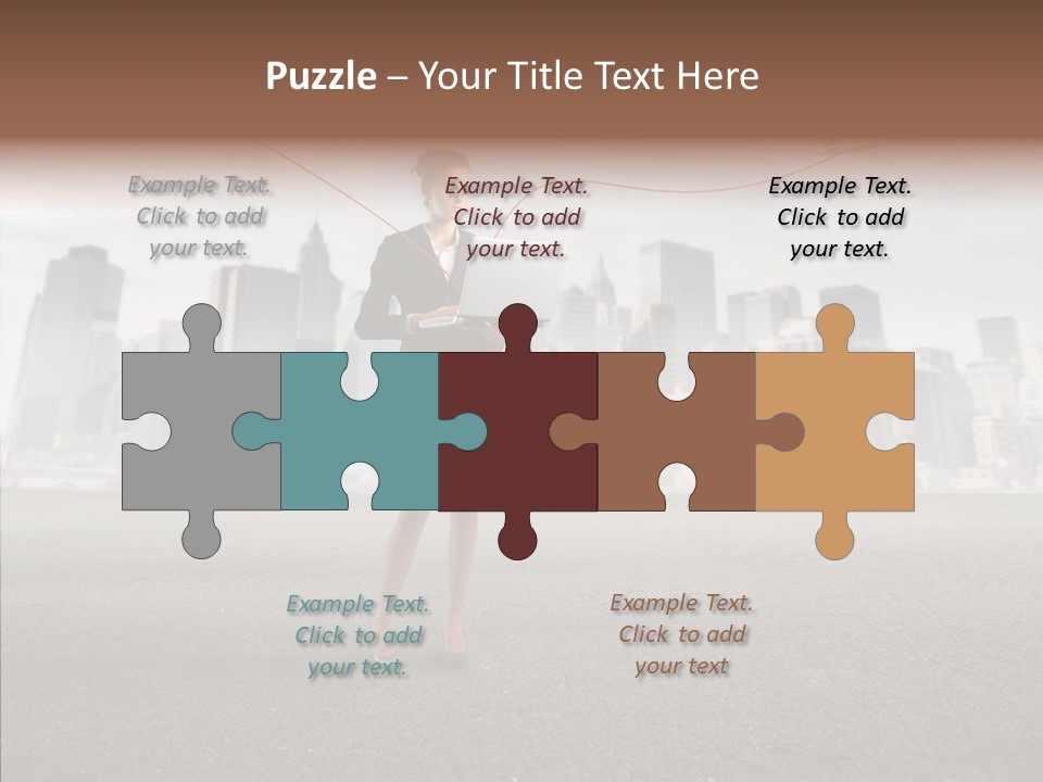 Computer Concept Connection PowerPoint Template