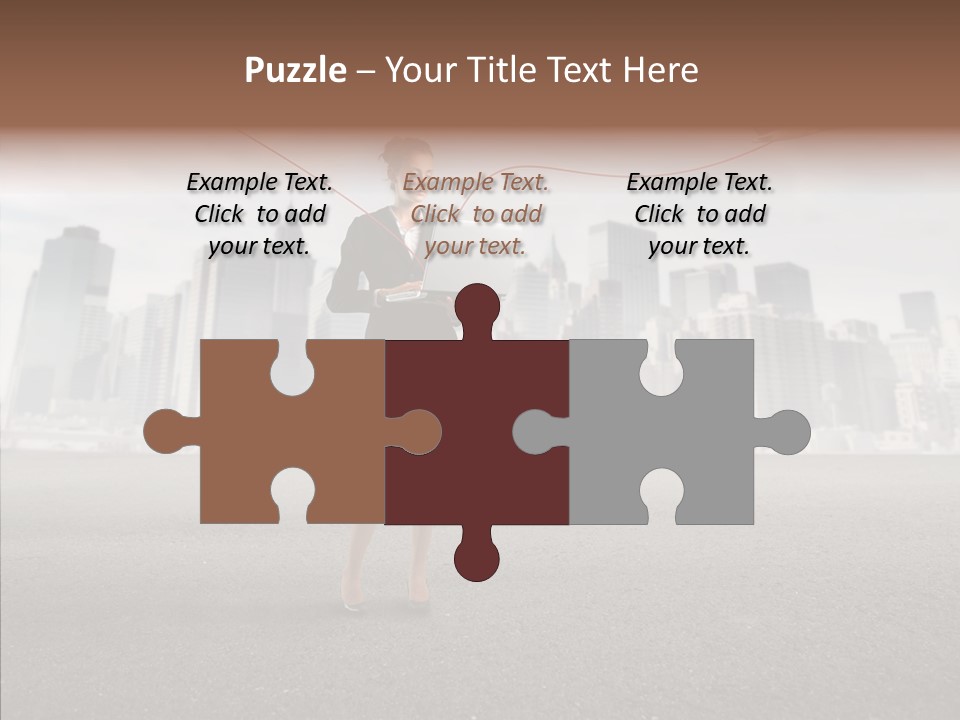 Computer Concept Connection PowerPoint Template