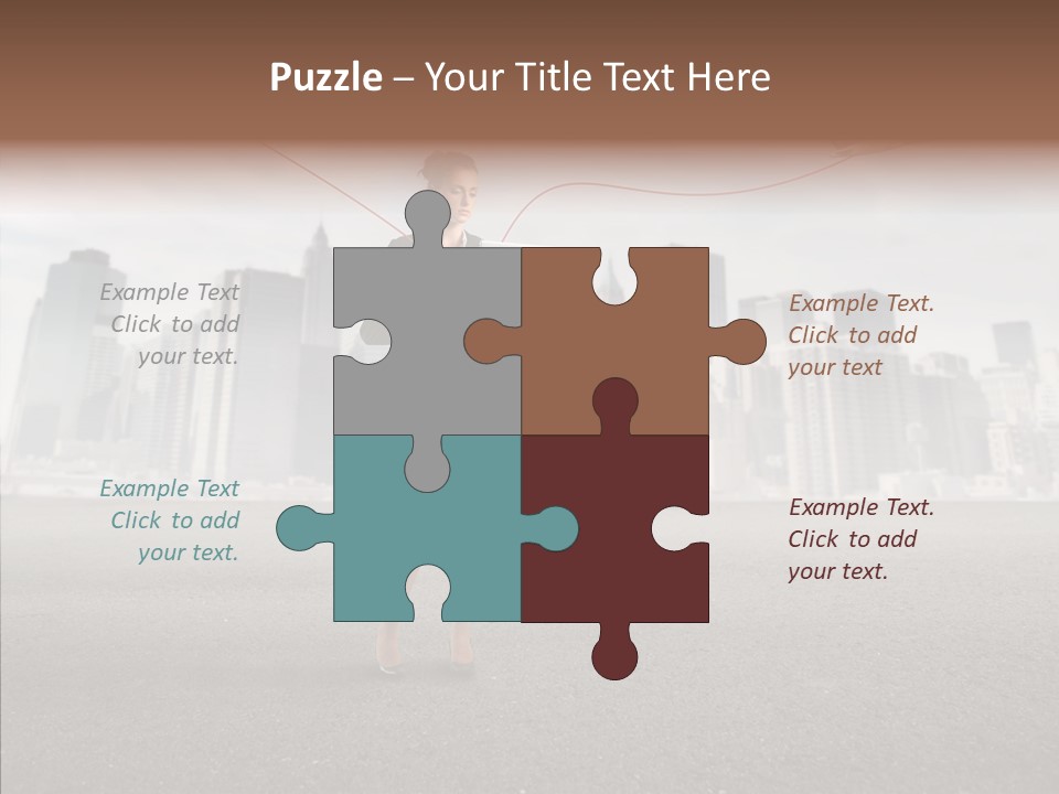 Computer Concept Connection PowerPoint Template