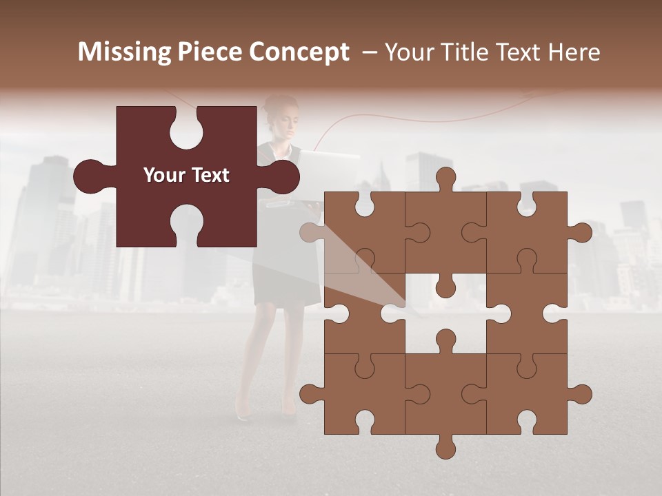 Computer Concept Connection PowerPoint Template