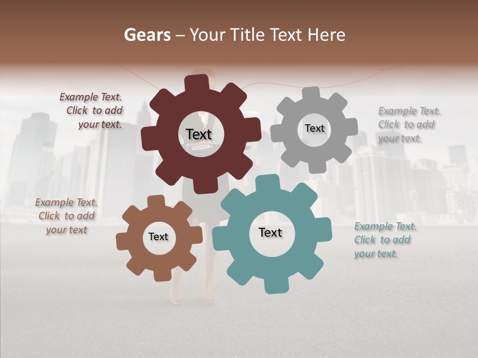 Computer Concept Connection PowerPoint Template