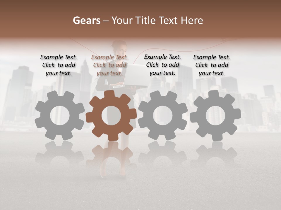 Computer Concept Connection PowerPoint Template