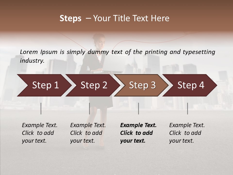 Computer Concept Connection PowerPoint Template