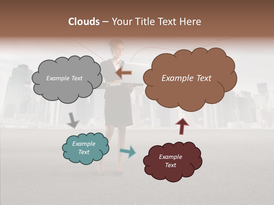 Computer Concept Connection PowerPoint Template