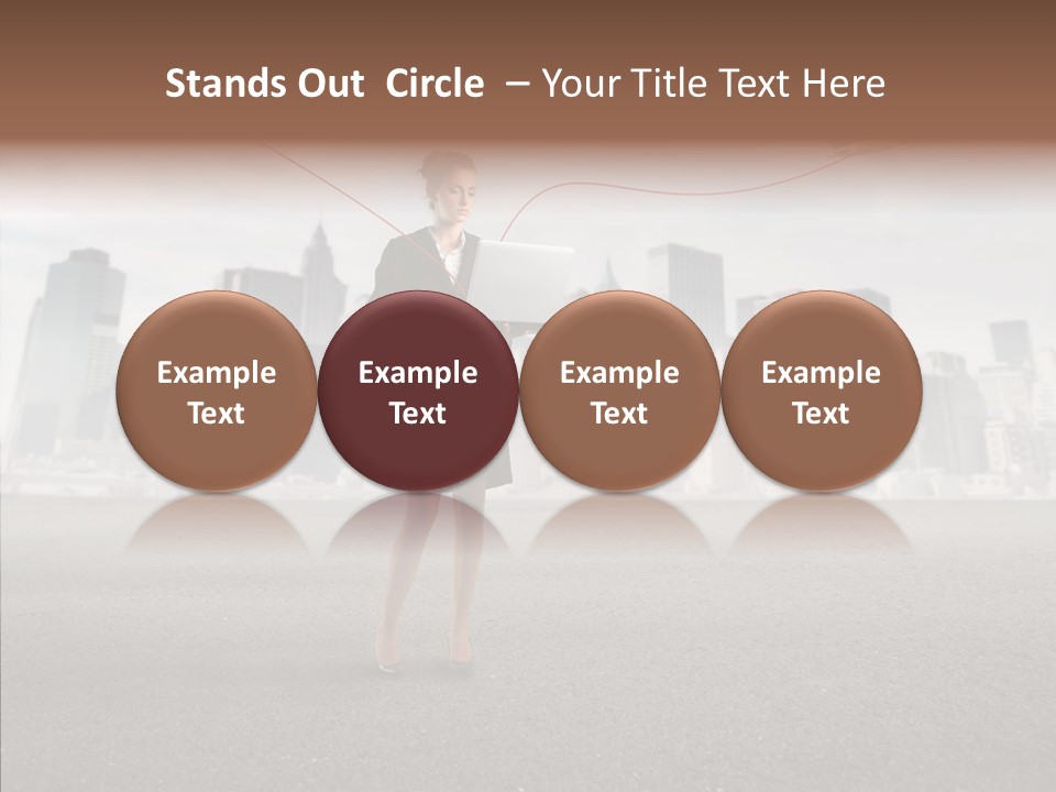 Computer Concept Connection PowerPoint Template