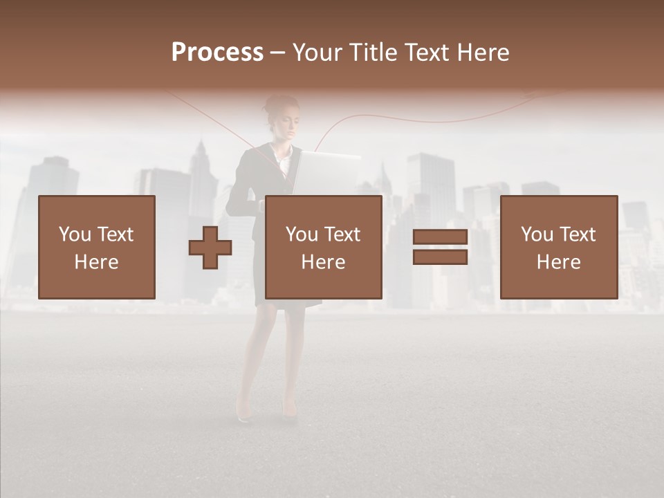 Computer Concept Connection PowerPoint Template