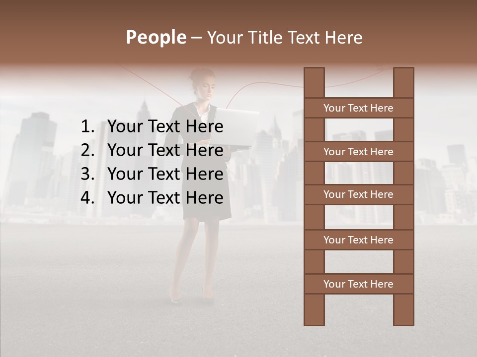 Computer Concept Connection PowerPoint Template