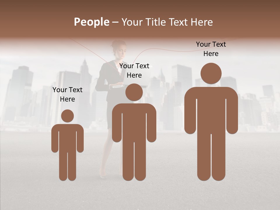 Computer Concept Connection PowerPoint Template