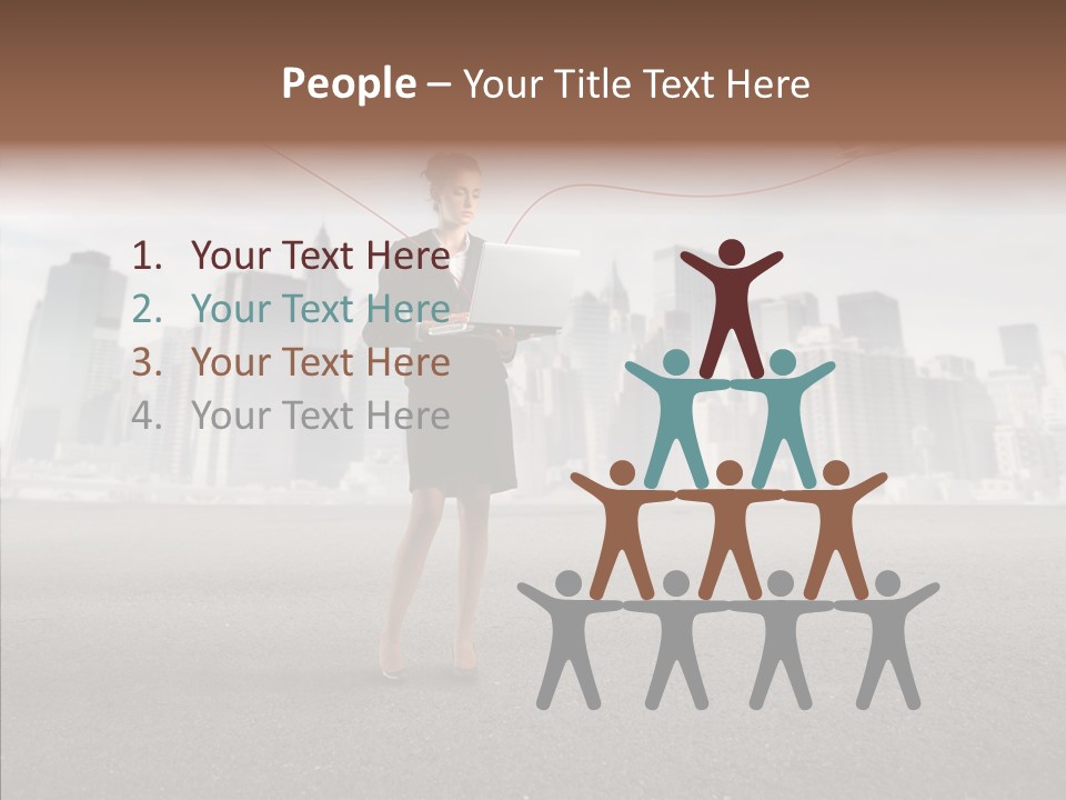 Computer Concept Connection PowerPoint Template