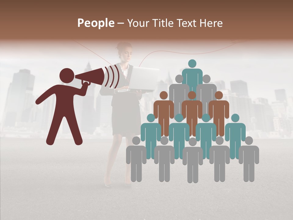 Computer Concept Connection PowerPoint Template