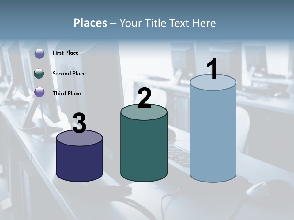 Lab Chairs Business PowerPoint Template