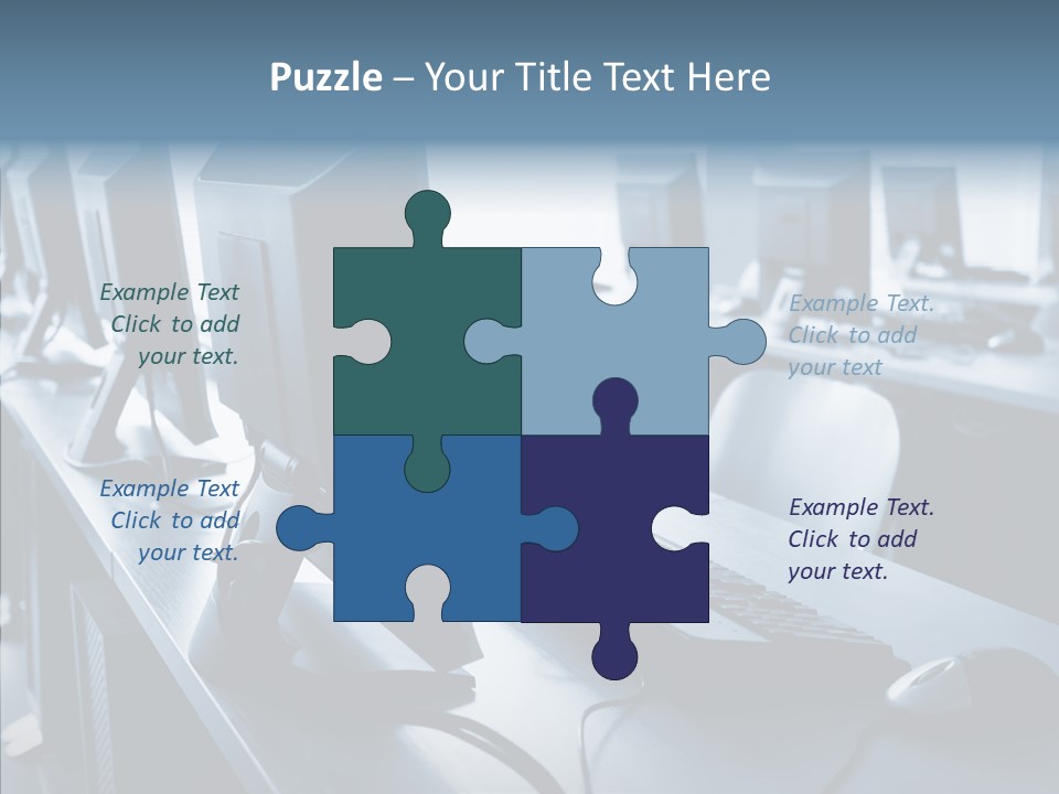 Lab Chairs Business PowerPoint Template