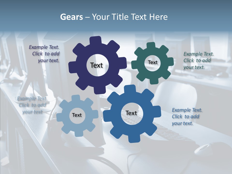 Lab Chairs Business PowerPoint Template