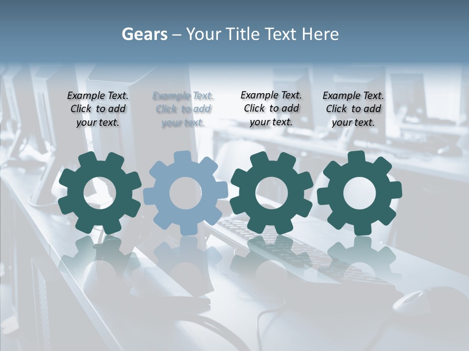 Lab Chairs Business PowerPoint Template