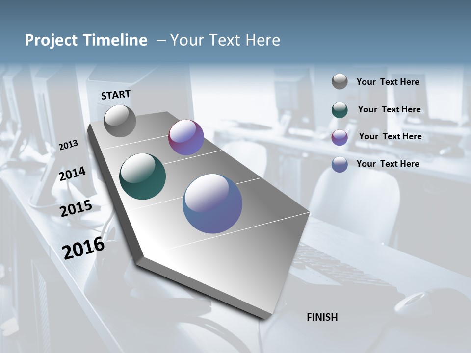 Lab Chairs Business PowerPoint Template