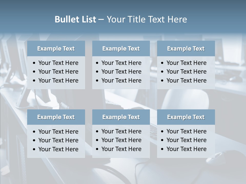 Lab Chairs Business PowerPoint Template