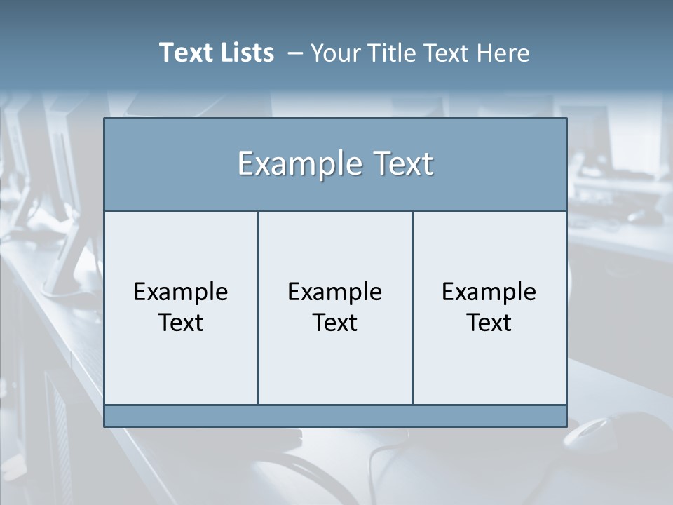Lab Chairs Business PowerPoint Template