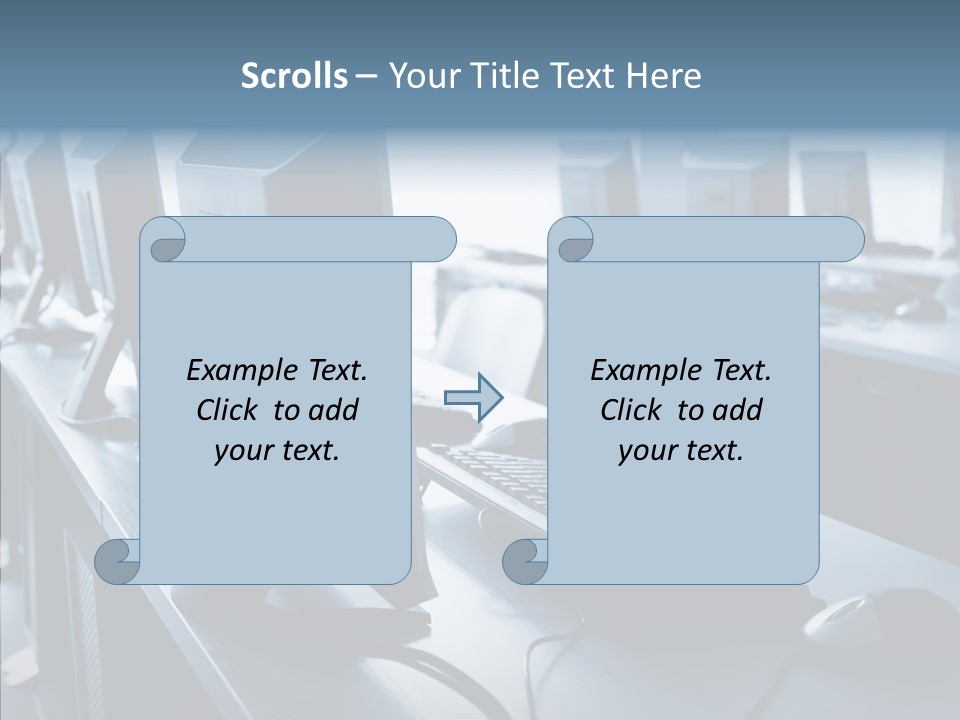 Lab Chairs Business PowerPoint Template
