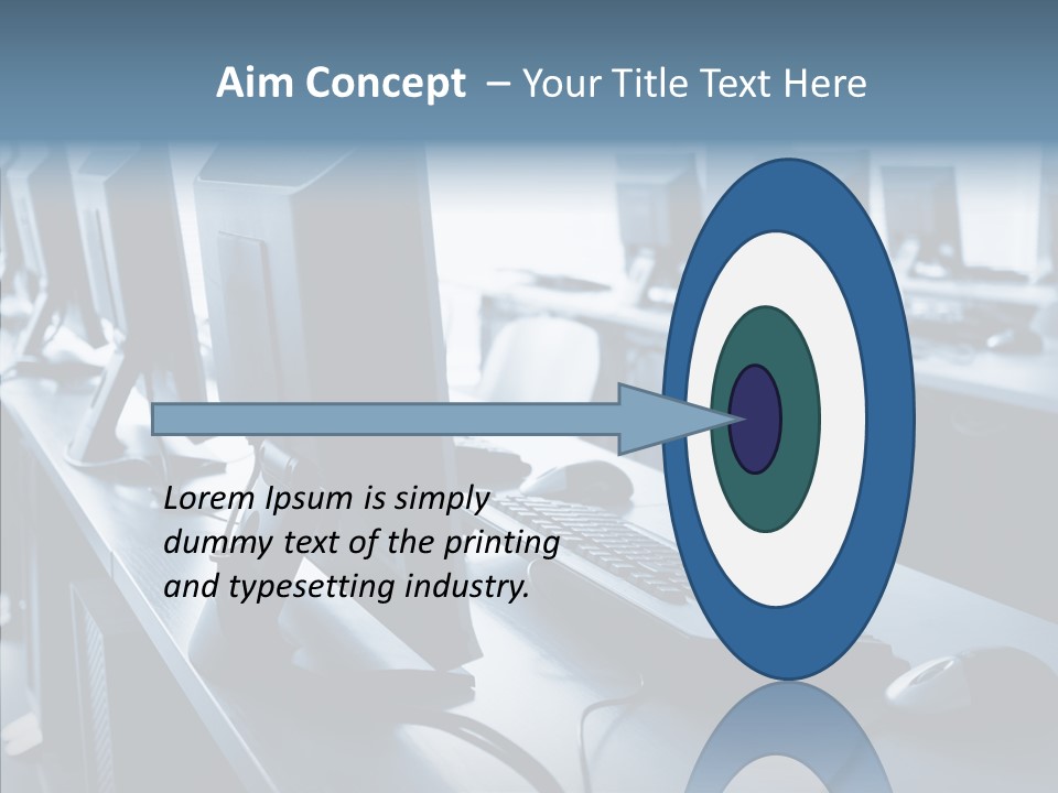 Lab Chairs Business PowerPoint Template