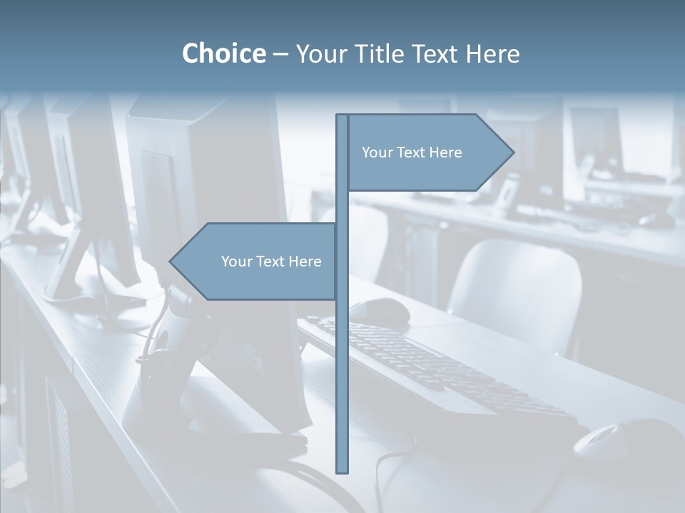 Lab Chairs Business PowerPoint Template