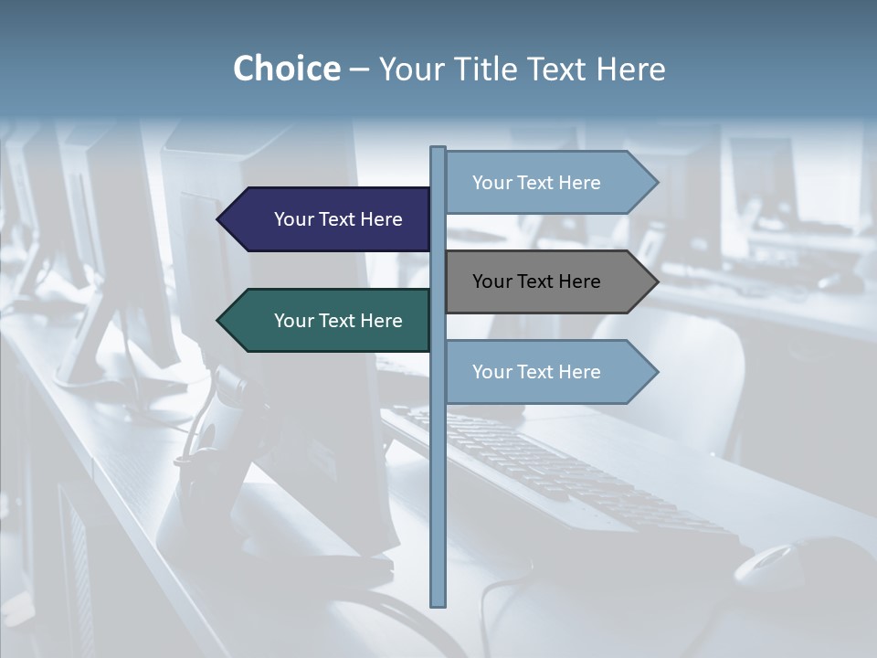 Lab Chairs Business PowerPoint Template