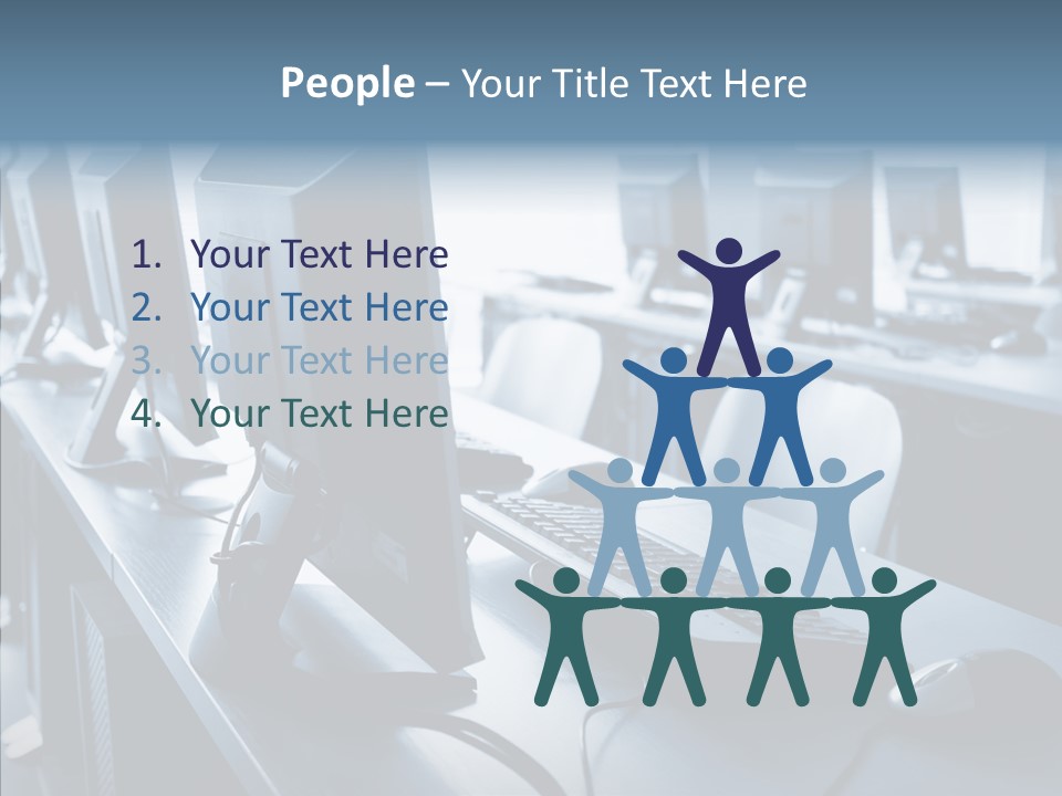 Lab Chairs Business PowerPoint Template