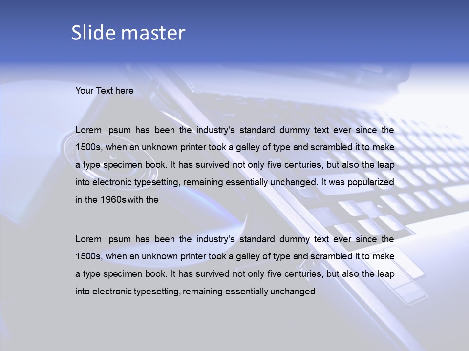 Disk Sparse Sound PowerPoint Template