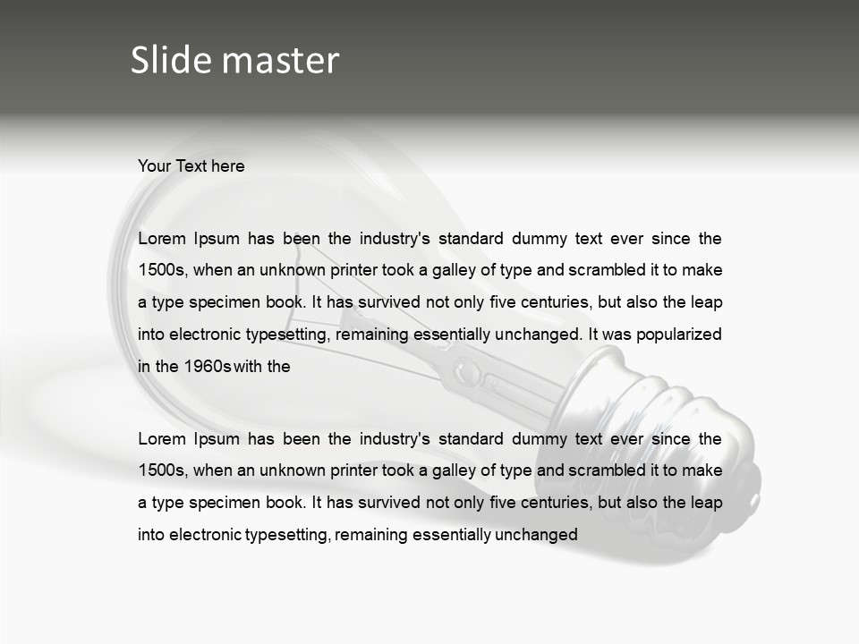 Idea Solutions Part PowerPoint Template