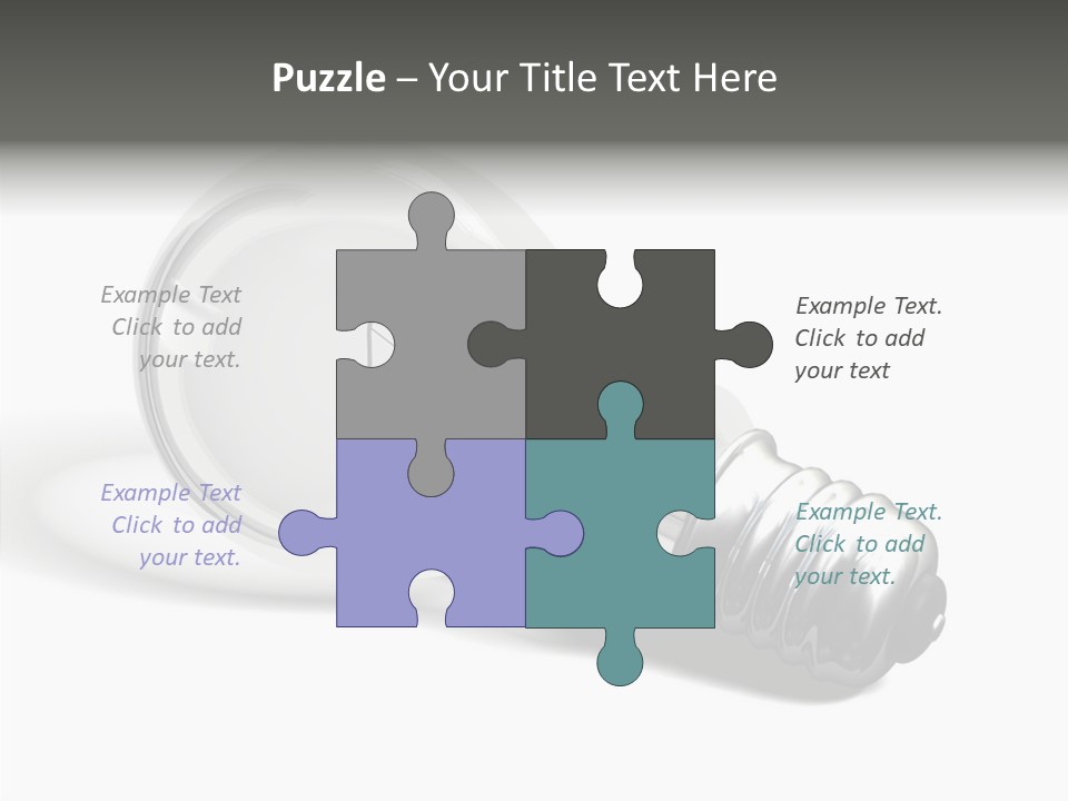 Idea Solutions Part PowerPoint Template