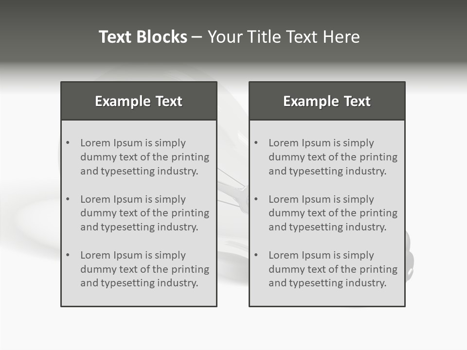 Idea Solutions Part PowerPoint Template