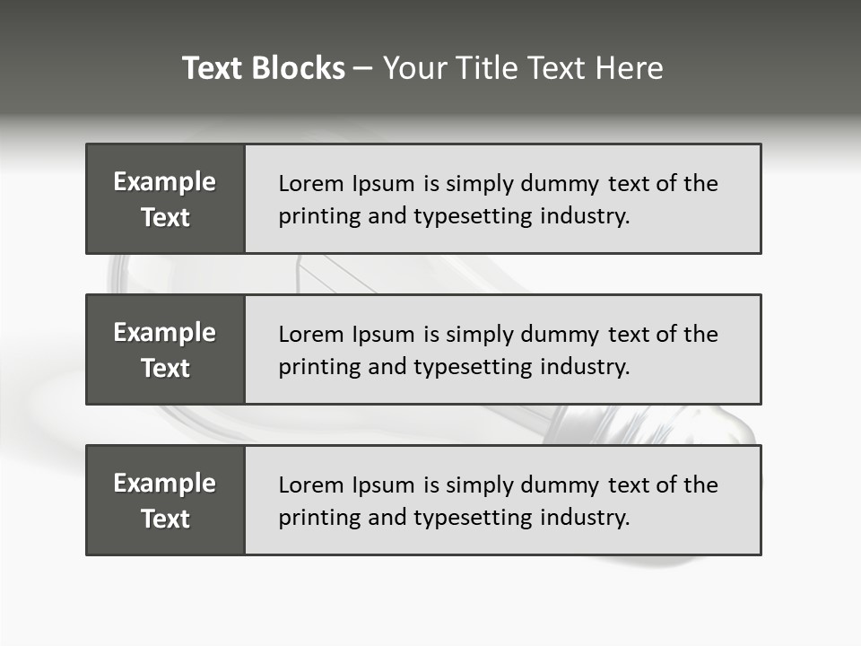 Idea Solutions Part PowerPoint Template