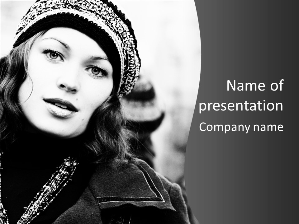 People Lady Make Up PowerPoint Template