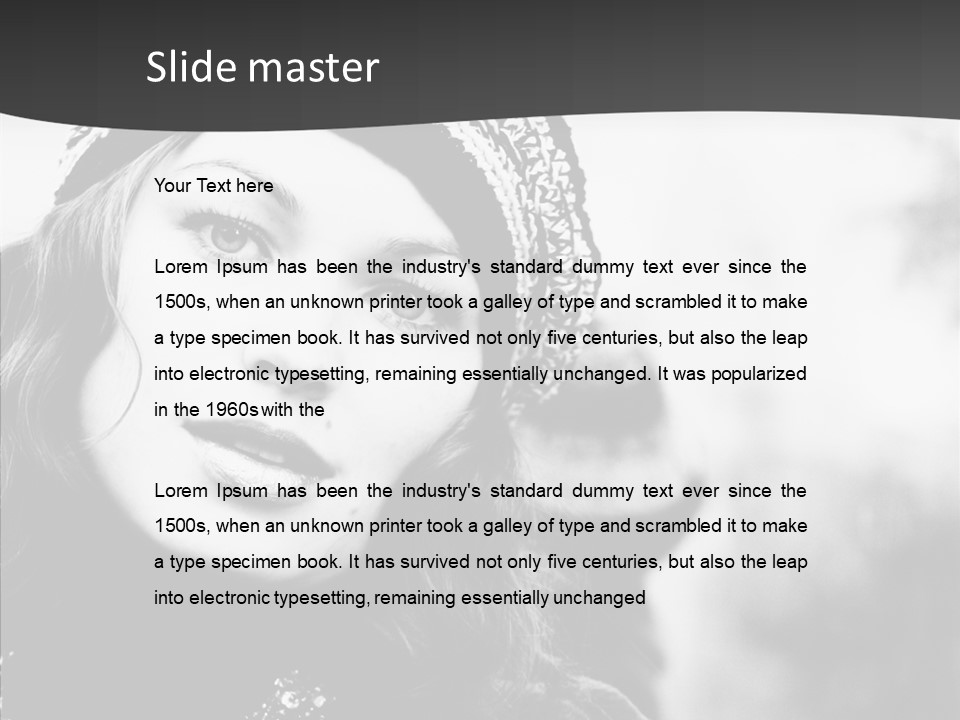 People Lady Make Up PowerPoint Template